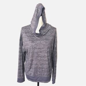 Mondetta Popover Hoodie Large Gray Purple